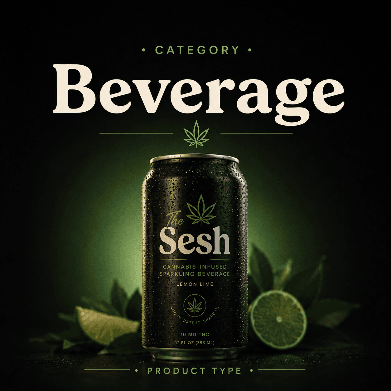 Select THC Beverage Line category artwork